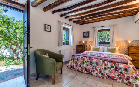 Bedroom 3 with direct access to parking area